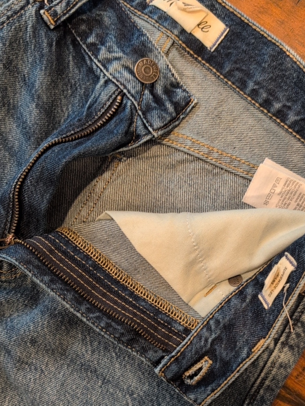 Madewell Tall Super Wide Leg Jeans Concho Wash - Picture 6 of 12
